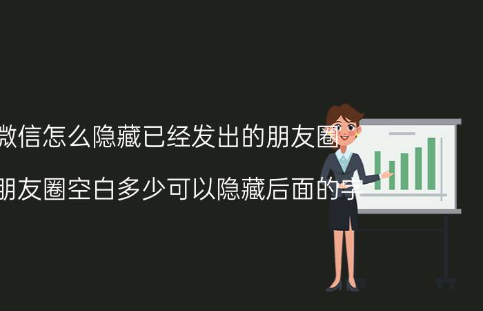 微信怎么隐藏已经发出的朋友圈 发朋友圈空白多少可以隐藏后面的字？